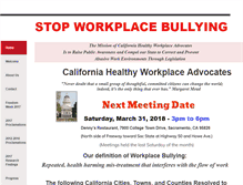 Tablet Screenshot of bullyfreeworkplace.org